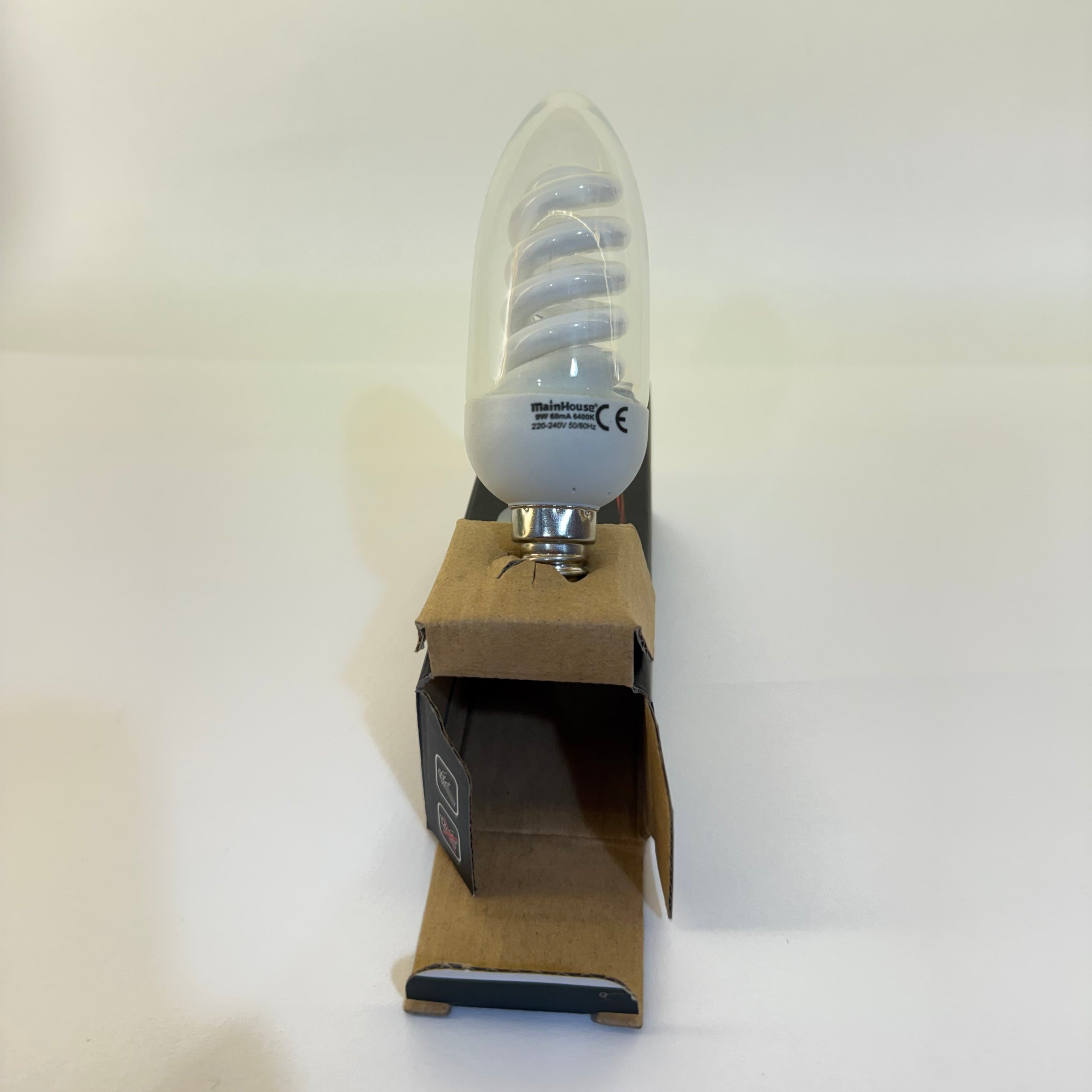 Lampe spirale économie flamme 9W E14 lumière Blanche