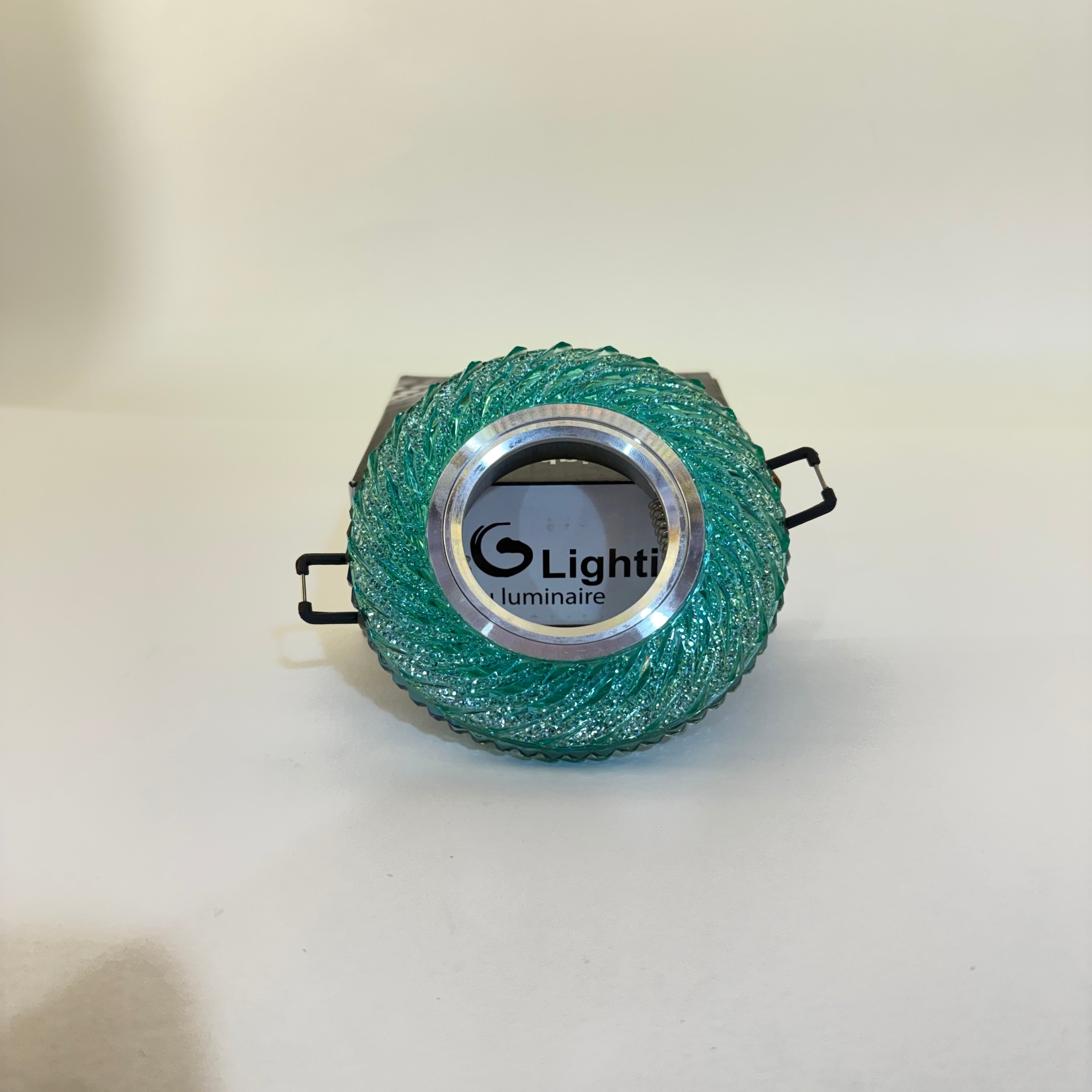 Spot cristal rond (avec lampe)