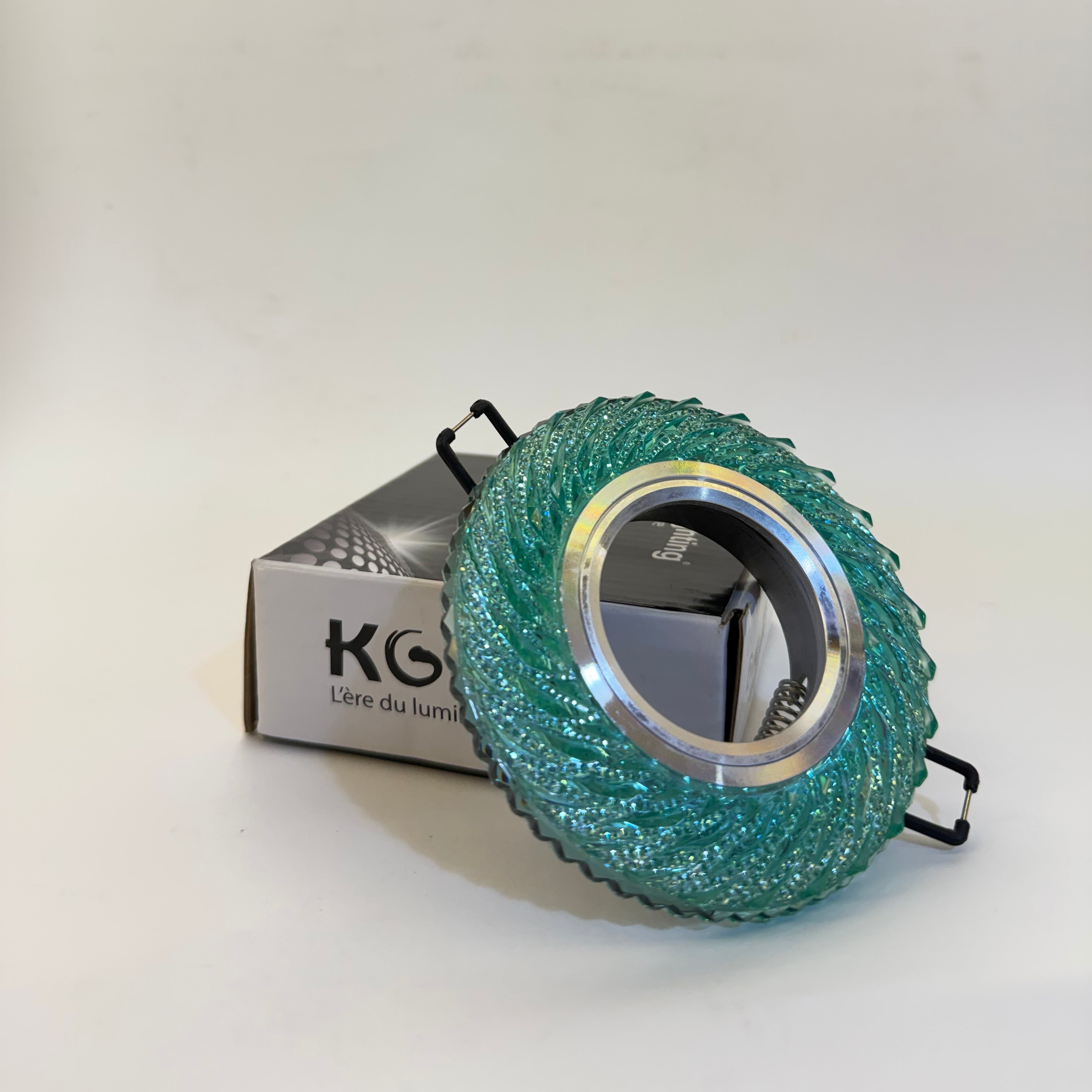 Spot cristal rond (avec lampe)