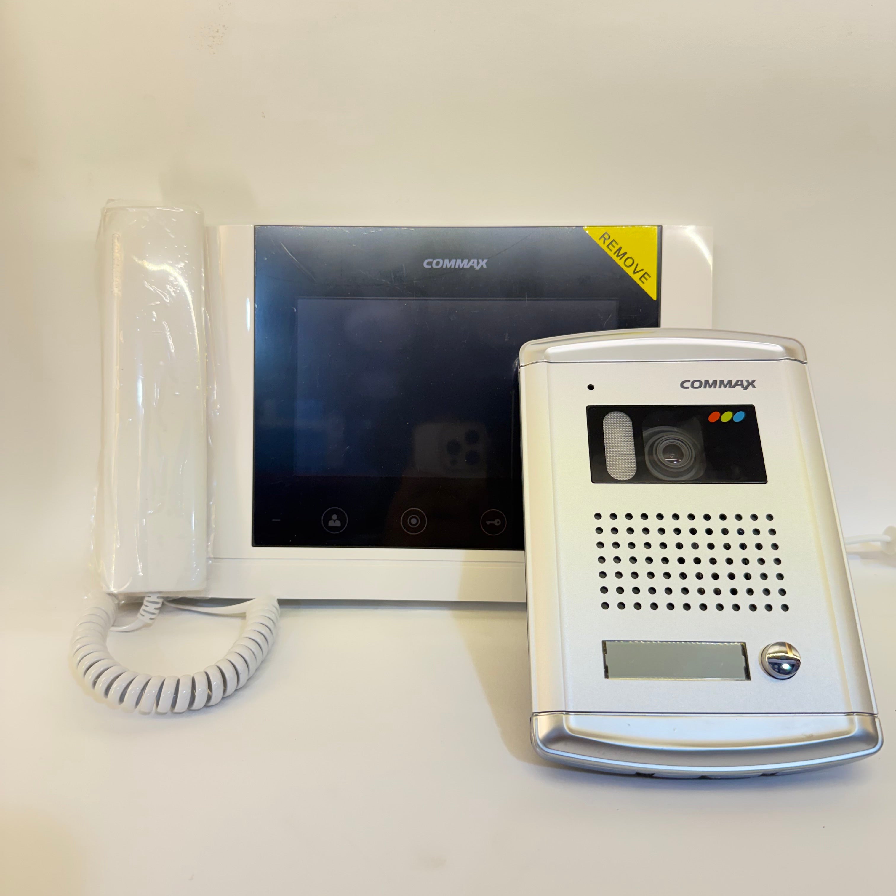 Pack  « vidéo phone blanc + platine encastré »